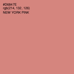 #D6847E - New York Pink Color Image